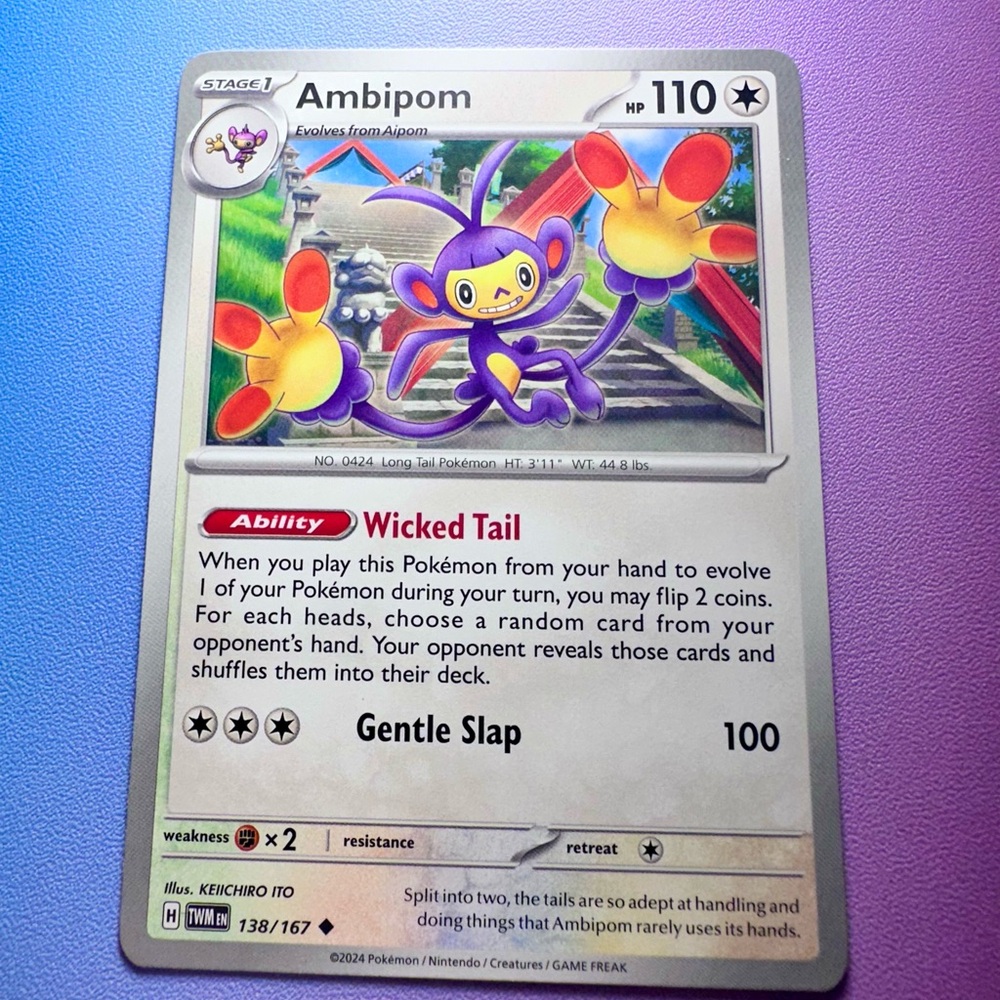 ambipom - 138/167 (uncommon) — pokemon: twilight masquerade